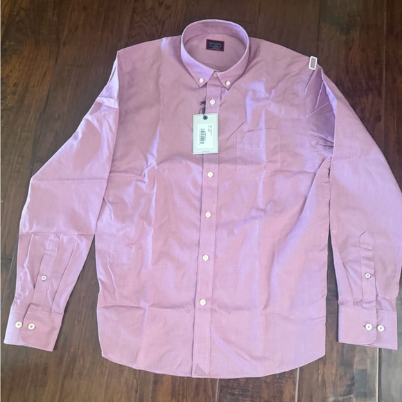 NWT Untuckit Men's Wrinkle Free Cadetto Slim in Rosewine Microgingham - Picture 9 of 12